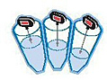 3 bin illustration